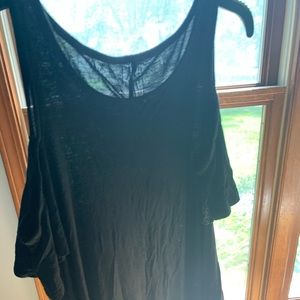 cut off shoulder dress